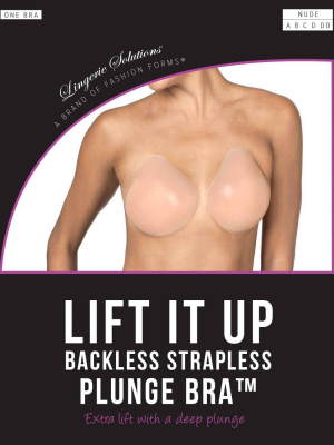 Fashion Forms® Women's Lift It Up Plunge Backless/strapless Adhesive Bra - Nude