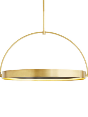 Fisk Pendant Antique Brass