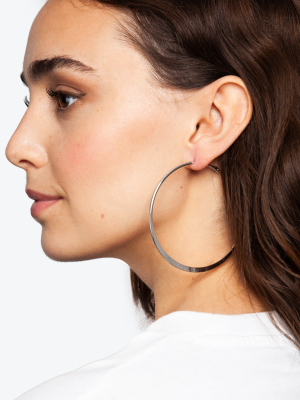 **flat Hoop Earrings