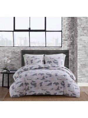 Sean John Garment Washed Camo Duvet Set