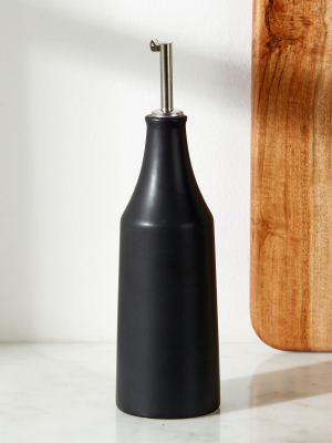 Matte Black Oil/vinegar Bottle