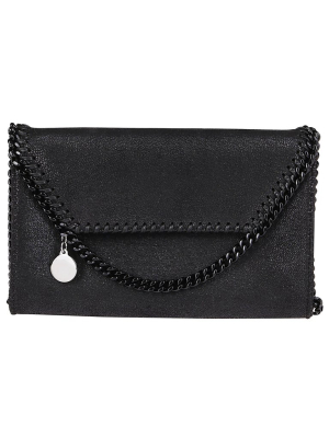 Stella Mccartney Mini Falabella Logo Plaque Crossbody Bag