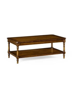 Victorian Style Walnut Coffee Table