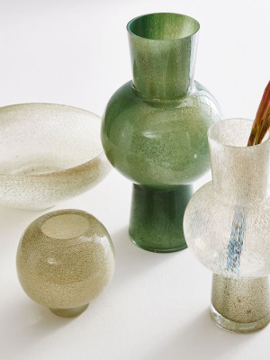 Jade Colored Glass Vases