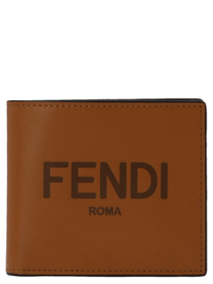 Fendi Roma Lettering Bifold Wallet