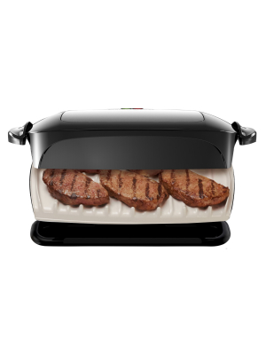 George Foreman 5-serving Removable Plate Grill And Panini Press - Black Grp472p