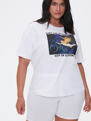 Plus Size Keep On Sleeping Tee