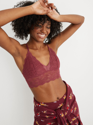 American Eagle Aerie Real Free Padded Scoop Bralette - Autumn