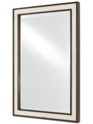 Currey & Company Evie Shagreen Mirror