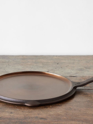 Smithey Cast Iron Griddle Pan And Lid