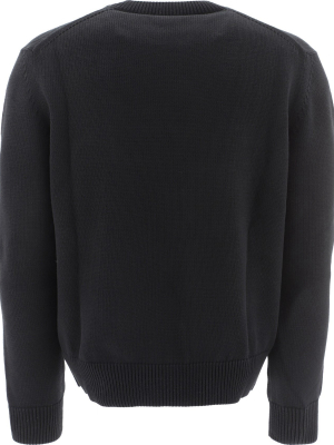 Alexander Mcqueen Embroidered Logo Knit Jumper