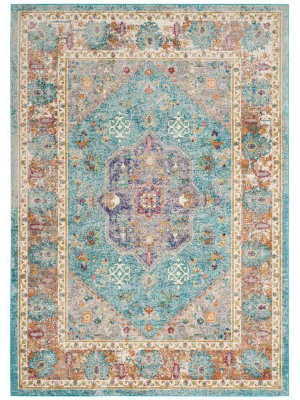 Aria Light Blue/creme Area Rug