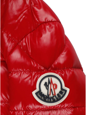 Moncler Enfant Logo Patch Hooded Down Jacket