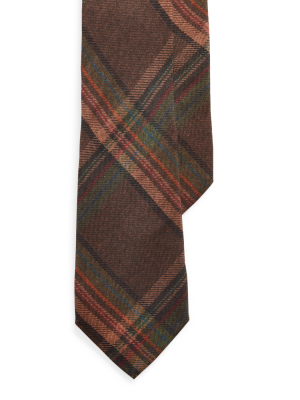 Tartan-print Cashmere-silk Tie
