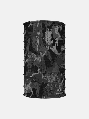 Gray Scraped Camo Neck Gaiter