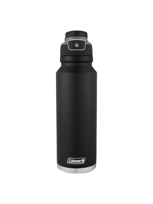 Coleman 40oz Autoseal Freeflow Stainless Steel Insulated Water Bottle - Black