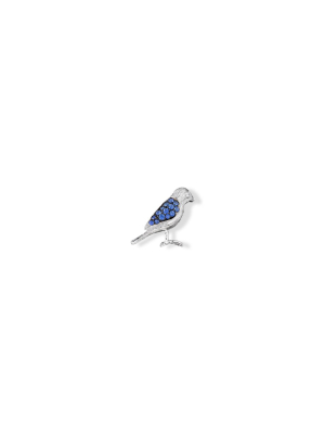 Wonderland Lovebird Sapphire Stud – Right