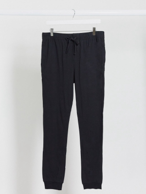 Asos Design Lounge Pyjama Sweatpants In Black