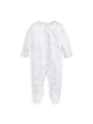 Tie-dye Cotton Footed Coverall