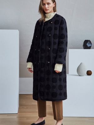 Polka Dot Padded Coat