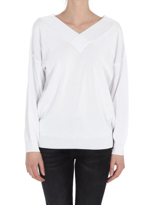 Pinko V-neck Knit Sweater