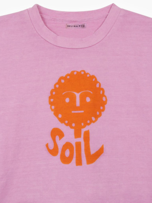 Ellis T-shirt Organic Cotton Pink - Sale