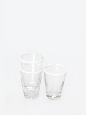 White Color Pop Juice Glass
