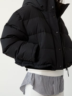 Matte Cotton-blend Down Puffer Jacket