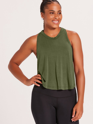 Drape Tank - Olive