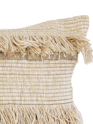 12"x20" Hillie Fringe Throw Pillow Bronze - Décor Therapy