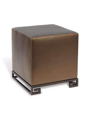 Mizner Ottoman Bronze Stone