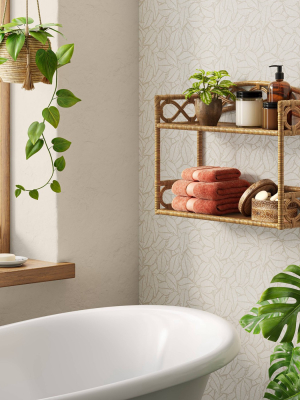 Rattan Wall Hanging Shelf Tan - Opalhouse™