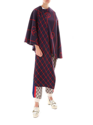 Gucci Interlocking G Cape Coat