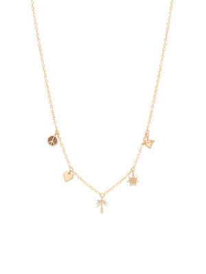 14k California Itty Bitty Dangle Necklace