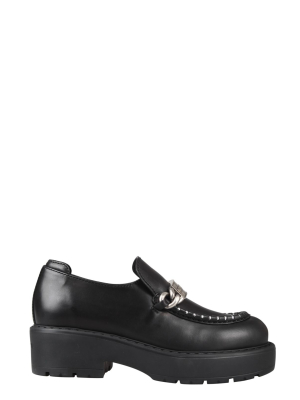 Miu Miu Logo Plaque Loafers