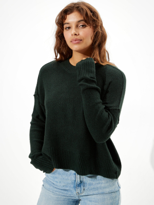 Ae Oversized Dreamspun Crew Neck Sweater