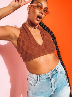 Bradley Crop Top Brown