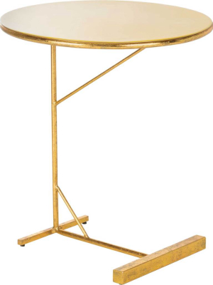 Simona Round C Table Yellow/gold