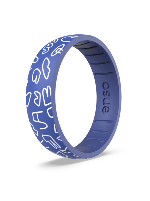 Inked Ring - Blue Blue