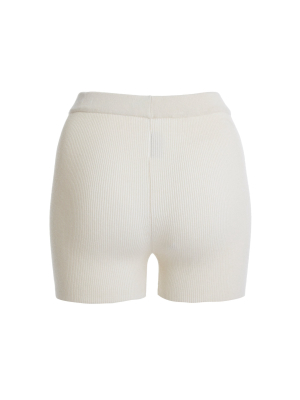 Arancia Ribbed-knit Shorts