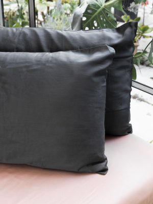 Bamboo Sateen Pillowcase Set - Slate