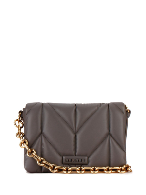 Miu Miu Quilted Chain Shoulder Bag