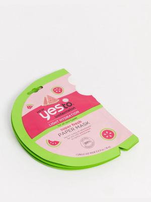 Yes To Watermelon Super Fresh Paper Mask - 3 Pack