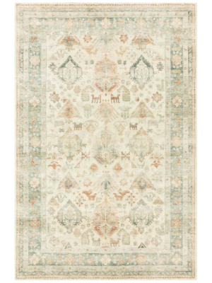 Loloi Rosette Rug - Beige/multi