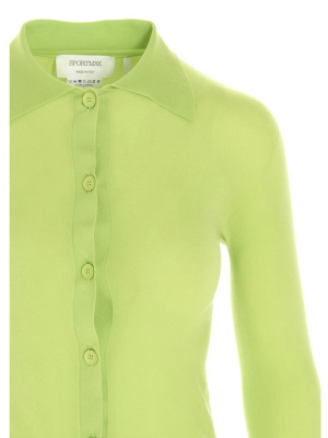 Sportmax Long Sleeve Buttoned Jersey Shirt