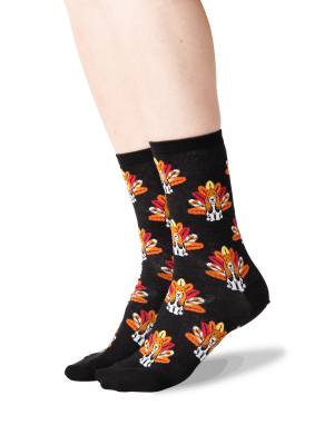 Women's Turkey Dog Crew Socks