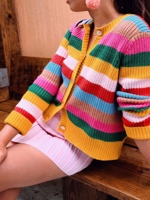 Sunset Stripe Cardigan