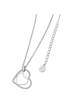 Silver Floating Heart Pendant