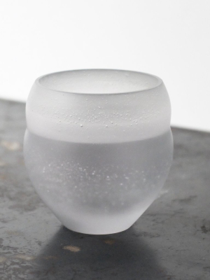 Celia Dowson Rhossili Glass Tea Bowl In Misty Grey