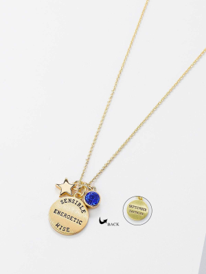 September Birthstone Necklace